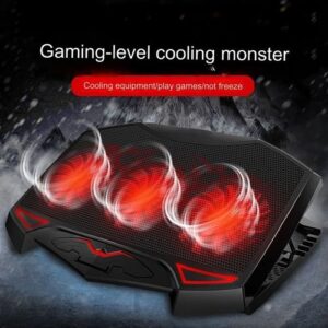 Multi-angle Adjustable Base Laptop Cooler - Black
