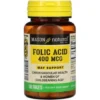 FOLIC ACID 400MCG TABLETS X100 | MASON NATURAL