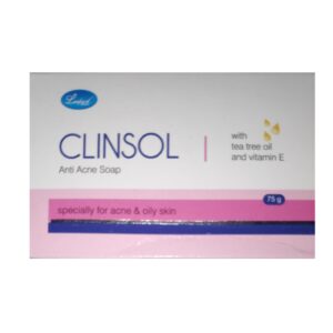 CLINSOL ANTI ACNE SOAP (75g) LEEFORD HEALTHCARE