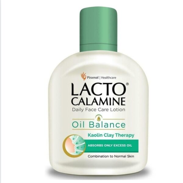 LACTO CALAMINE OIL BALANCE DAILY FACE CARE LOTION WITH KAOLIN CLAY FOR COMBINATION TO OILY SKIN (60ml)