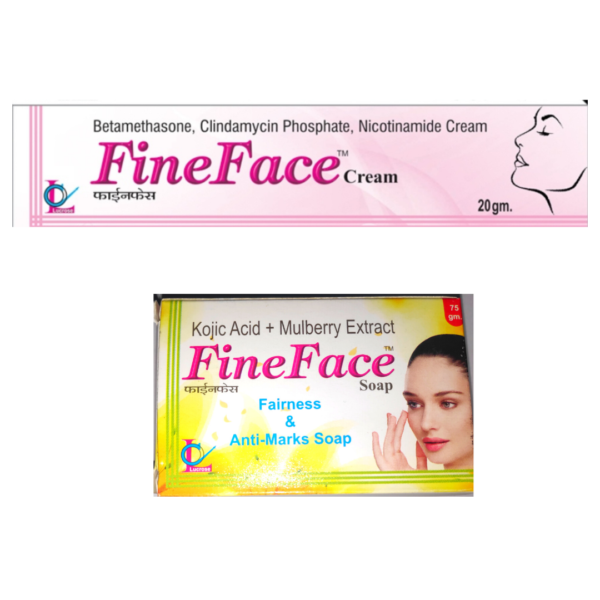 FINE FACE CREAM & FINE FACE SOAP COMBO (PACK OF 1 EACH)