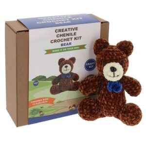Creative Chenille Crochet Kit - Bear