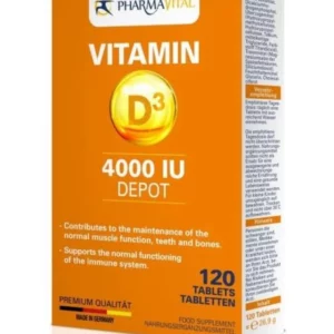 PharmaVital Vitamin D3 4000iu x 120 Tablets