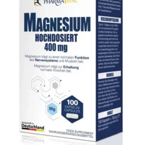 PharmaVital Magnesium 400mg x 100 Capsules