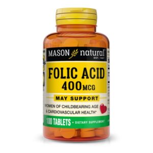 FOLIC ACID BY MASON 400 MCG