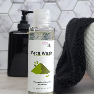 Charcoal and Crambe Vita Burst Face Wash with Green Tea Extract