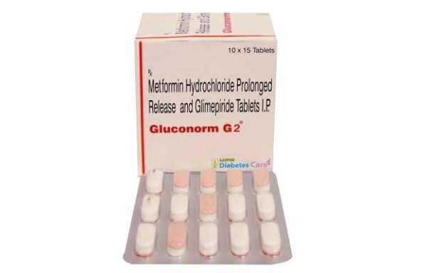 GLUCONORM G 2MG STRIP OF 15 TABLETS