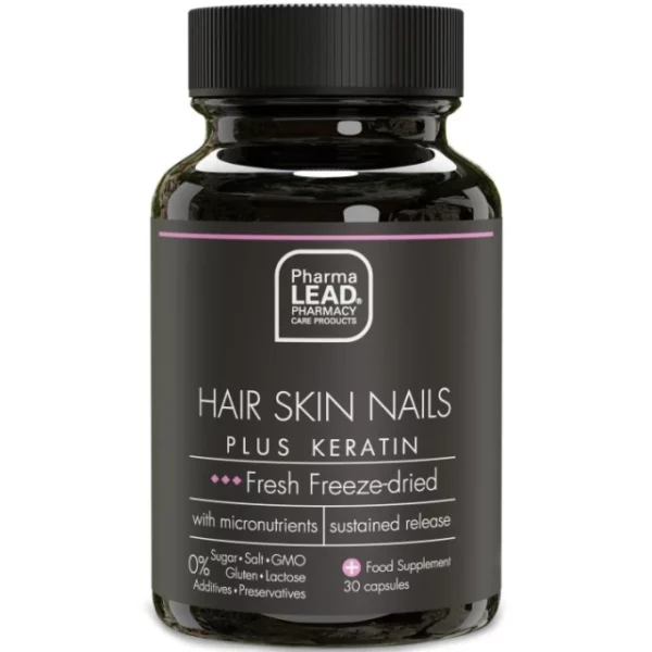 Pharmalead Hair Skin Nails Plus Keratin 30 Capsules