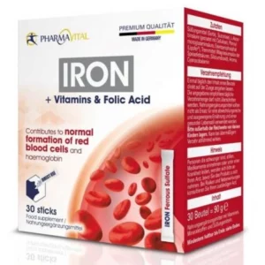 PharmaVital Iron + Vitamins & Folic Acid x 30 Sticks