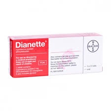 Dianette 0.35mg, 2mg Tablet (63 Tablets)