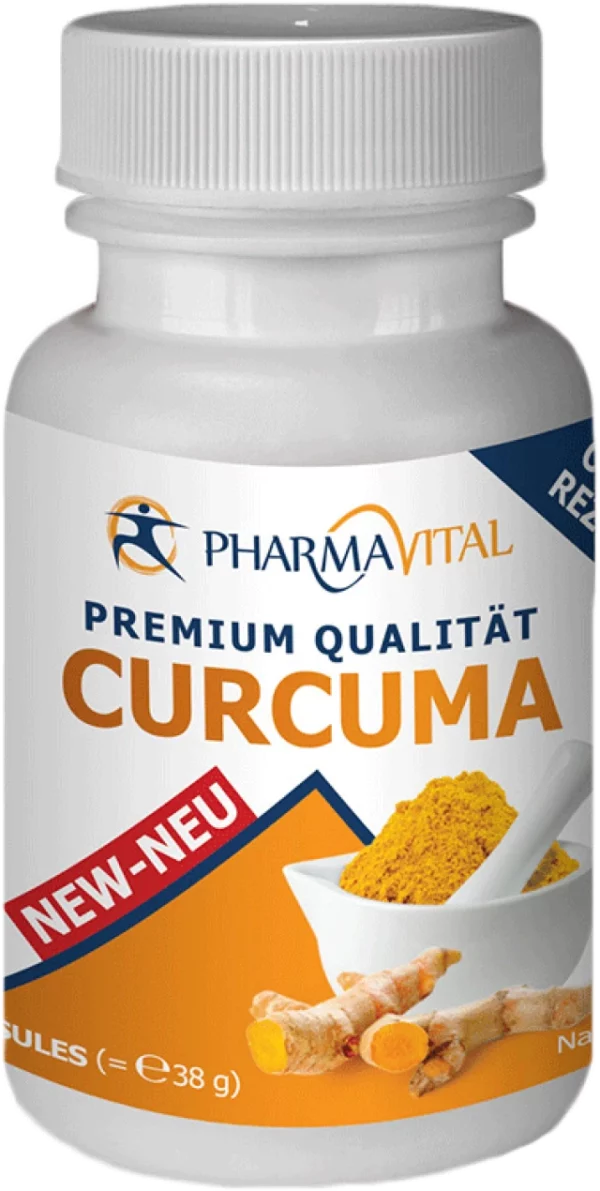 PharmaVital Curcuma (Curcumin) 500mg x 60 Capsules - Supports Brain Health & Immune System