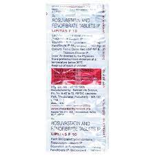 LIPITAS F 10MG STRIP OF 10 TABLETS