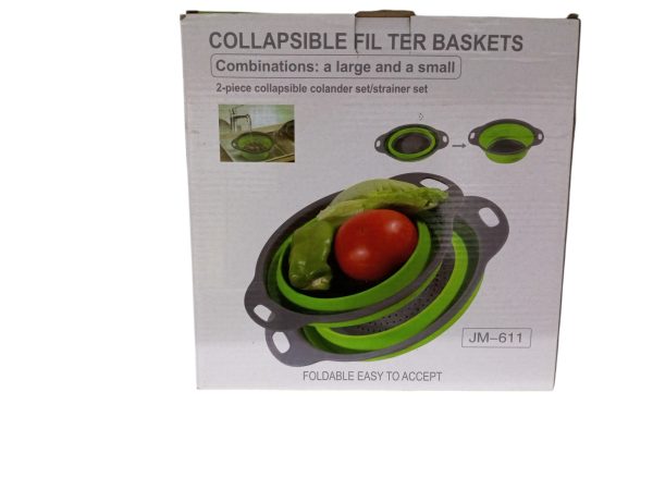 Collapsible filter basket