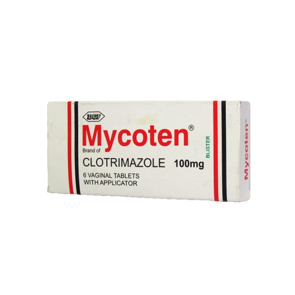 Mycoten 1% Vaginal Tablets 100Mg X6