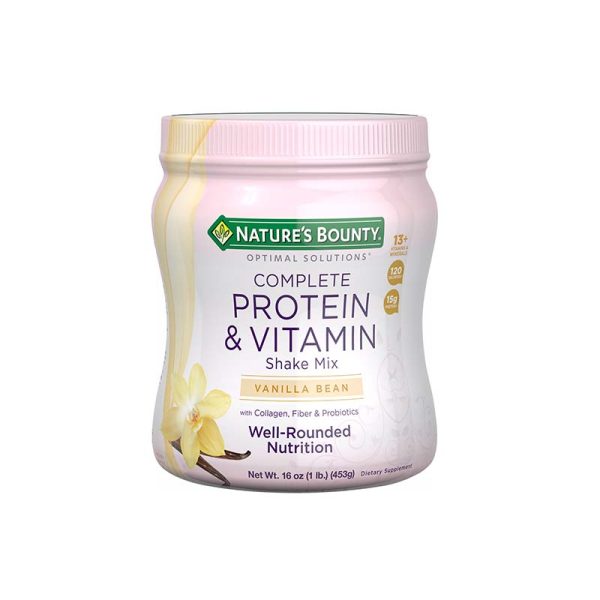 Nature?s Bounty Complete Protein & Vitamin Shake Mix Vanilla Bean 453G