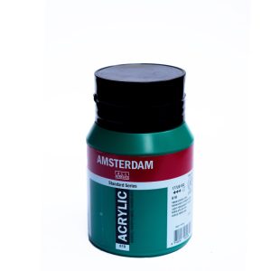 500ml Amsterdam Acrylic Paint ? Permanent Green Deep