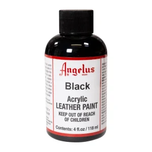 118ml Angelus Acrylic Leather Paint | Black