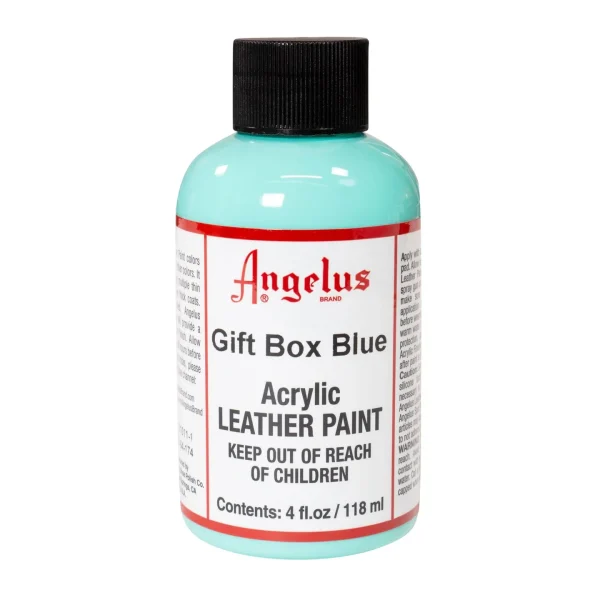 118ml Angelus Acrylic Leather Paint | Gift Box Blue