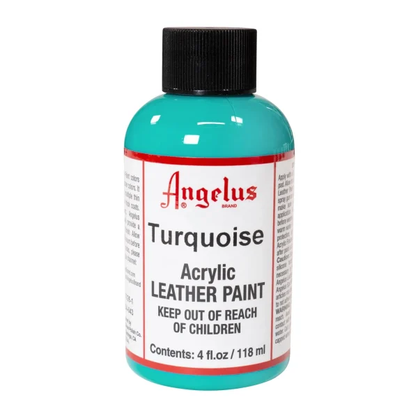 118ml Angelus Acrylic Leather Paint | Turquoise