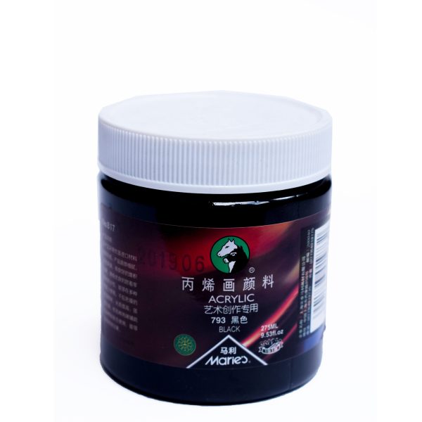 275ml Marie?s Acrylic Black Paint