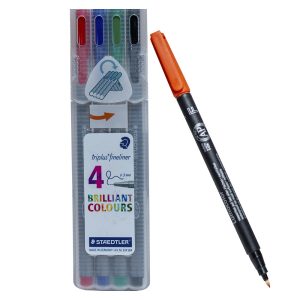 4pcs Staedtler Triplus Fineliner Pen Set