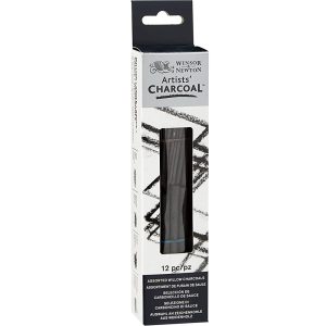 12pcs Winsor and Newton Artist Charcoal