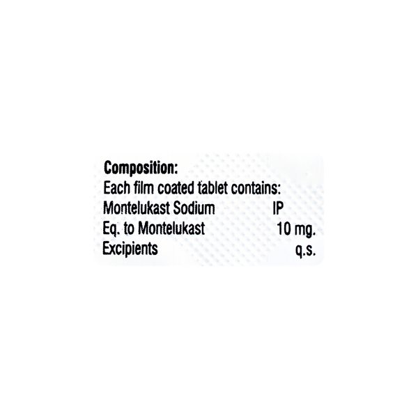 MONTU 10MG TABLET 10?S