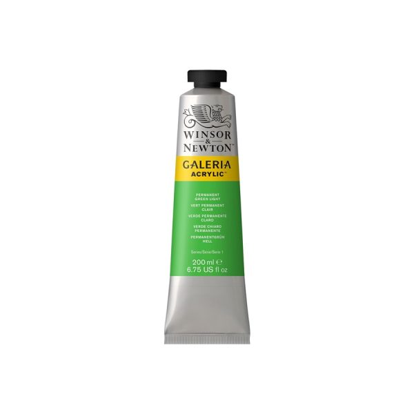 200ml Winsor & Newton Galeria Acrylic ? Permanent Green Light