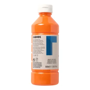 500ml Reeves Ready Mix Gouache Paint ? Brilliant Orange