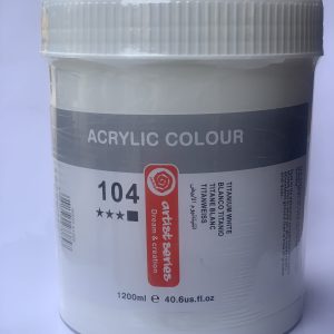 1200ml Shello Artist Series Acrylic Color ? Titanium White
