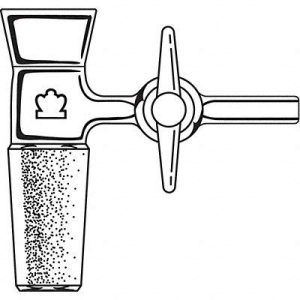 Kimble 178130-2440 Vacuum Filtration Adapter with PTFE Stopcock, 24/40 Standard Taper Joint