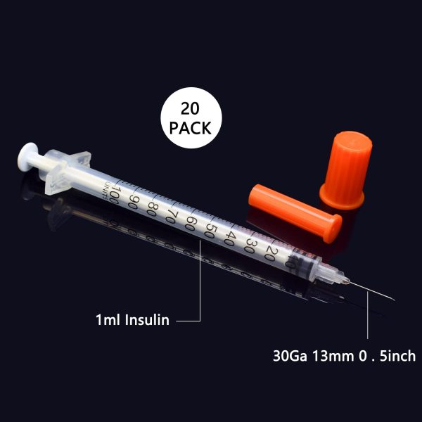 1ml/cc 30G 13MM/0.5IN Industrial Manufacturing Dispensing Tools, Lab Measuring Supplies, Pack of 20, Individually Wrapped - Image 3