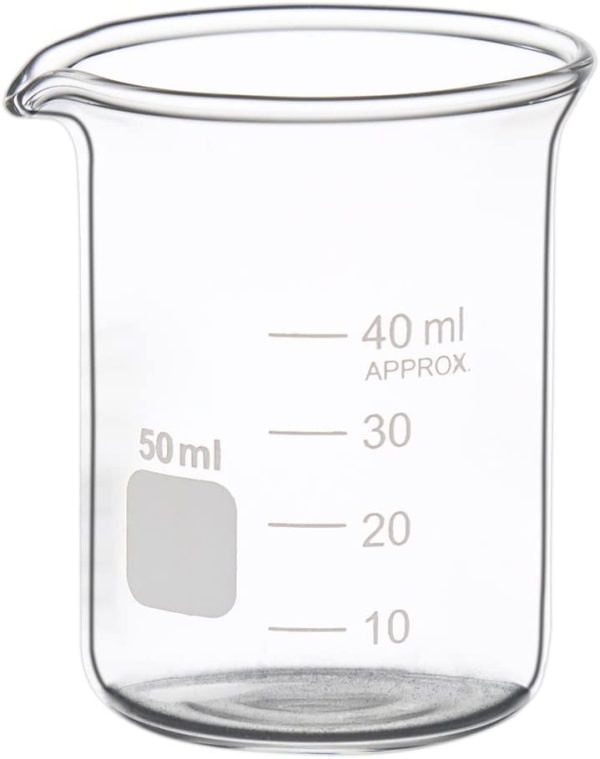 Glass Measuring Low Form Beaker Set 50ml 100ml 250ml Glass Graduated Beaker Set - Image 4