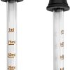 Eye Dropper - (Pack of 2) Bent & Straight Tip Calibrated Glass Medicine Droppers for Medications or Essential Oils Pipette Dropper for Accurate Easy Dose and Measurement (1 mL Capacity) - Image 2
