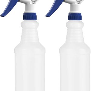 Bar5F Plastic Spray Bottles, Leak Proof, Empty 16 oz. Value Pack of 2 for Chemical and Cleaning Solutions, Adjustable Head Sprayer Fine to Stream