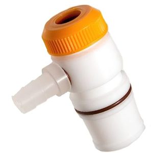 Kimble 179850-2114 PTFE Bevel-Seal Inlet Hose Adapter, 14/20 Standard Taper Joint, Accommodation Range 5.5-6.5 mm