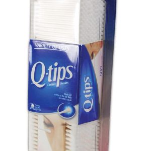 623181 Q-Tips Cotton Swab, Standard, White, 500 Count (Pack of 1)