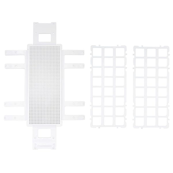 HHNIULI 10PCS Plastic Test Tube Rack, 24 Holes Lab Test Tube Rack Holder for 25mm Test Tubes, White, Detachable - Image 3