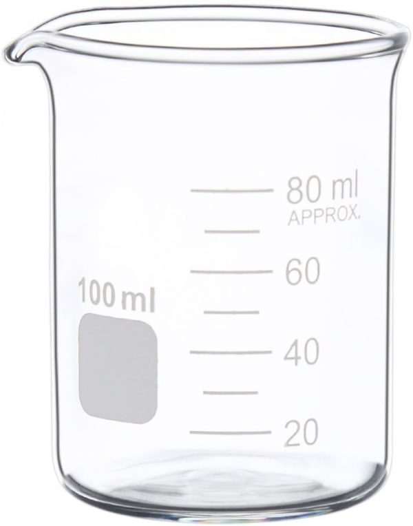 Glass Measuring Low Form Beaker Set 50ml 100ml 250ml Glass Graduated Beaker Set - Image 5