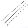 Honbay 3pcs Stainless Steel Long Handle Micro Lab Scoop Reagent Sampling Spoon Lab Spatulas