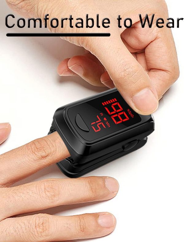 Fingertip Pulse Oximeter- Mini Oximeter Oxygen Saturation Monitor for SpO2/Heart Rate/PI, with Auto Graph Display/Alarm/Dedicated App, Compatible with iOS&Android - Image 8