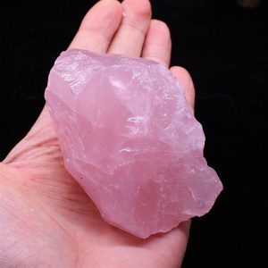 BAWHO 1pc Natural Labradorite Stone Rough Specimen Moonstone Crystal Stone Handicraft Decorate Stones QINTINYIN (Color : Rose Quartz Stone, Size : 25-30g (1pcs))