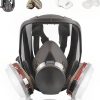 MOARON Full Face Respirаtor Reusable, Organic Vapor Respirаtor Compatible with Particulate Filter, Protection for Painting, Machine Polishing, Welding, Same as 6000 6800 7800 FF-400 V-Series