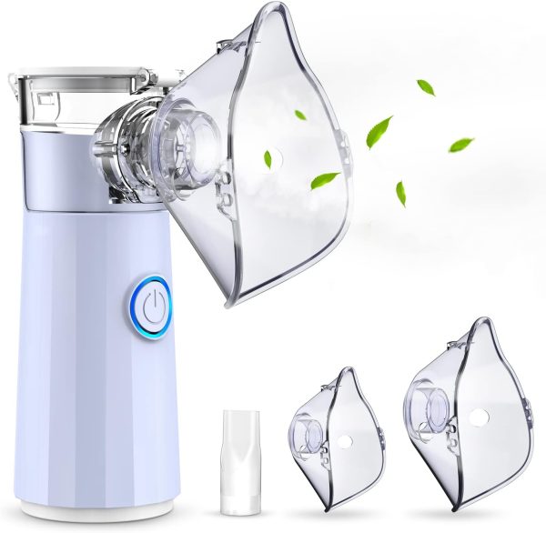 Portable Nebulizer, Nebulizer Machine for Adults and Kids for Travel and Household Use Handheld Mesh Nebulizer for Breathing Problems with Autoclean Mode - Image 8