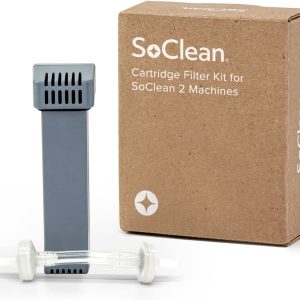 SoClean Genuine Replacement Cartridge Filter Kit for SoClean 2 Machines | Includes One Filter Cartridge and One Check Valve | Authentic OEM Part with Full Warranty | New Eco-Friendly Packaging