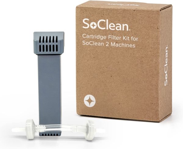 SoClean Genuine Replacement Cartridge Filter Kit for SoClean 2 Machines | Includes One Filter Cartridge and One Check Valve | Authentic OEM Part with Full Warranty | New Eco-Friendly Packaging