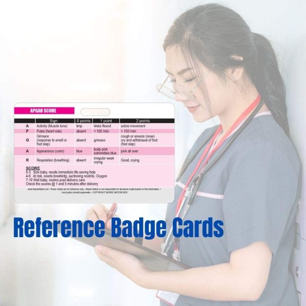 Essential Pediatric Healthcare Horizontal Reference 7 Badge Card Set - Image 3