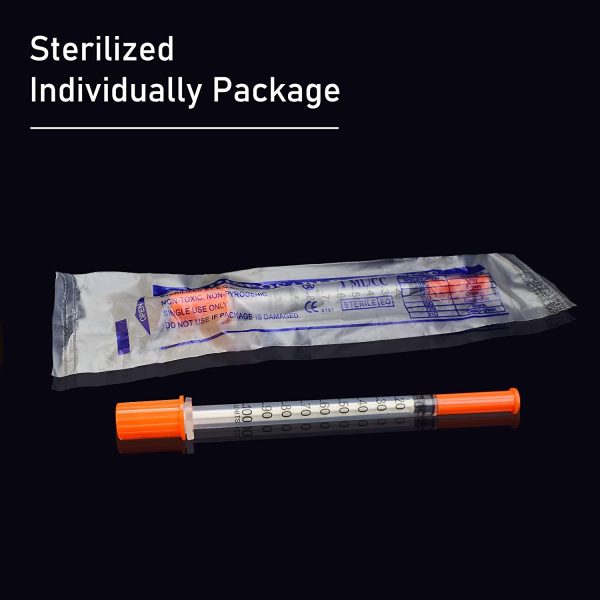 1ml/cc Lab Consumables with 30 Ga/0.5'' Individually Wrapped (20Pack) - Image 3