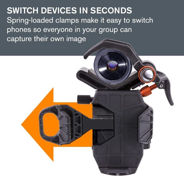 Celestron – NexYZ – 3–Axis Universal Smartphone Adapter for Telescope – Digiscoping Smartphone Adapter – Capture Images and Video Through Your Telescope or Spotting Scope - Image 6