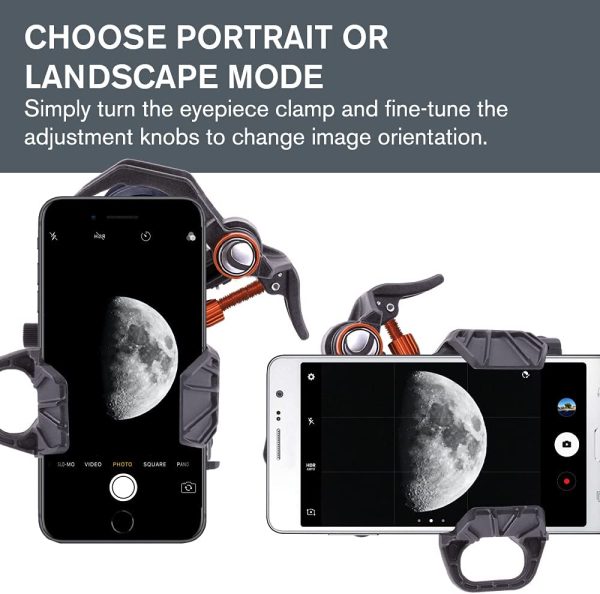 Celestron – NexYZ – 3–Axis Universal Smartphone Adapter for Telescope – Digiscoping Smartphone Adapter – Capture Images and Video Through Your Telescope or Spotting Scope - Image 5